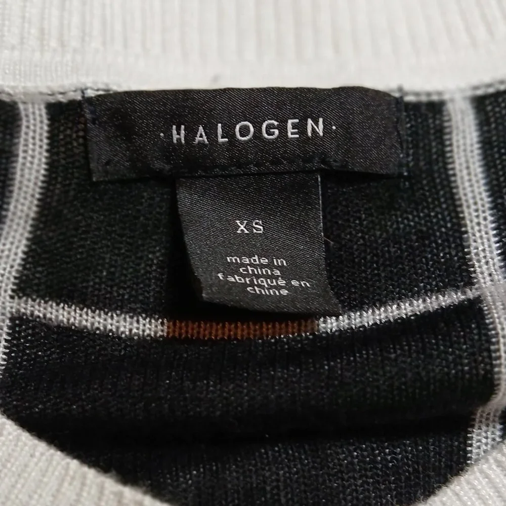 HALOGEN by Nordstrom Ivory/Black Plaid Knit Cardigan - Picture 7 of 11